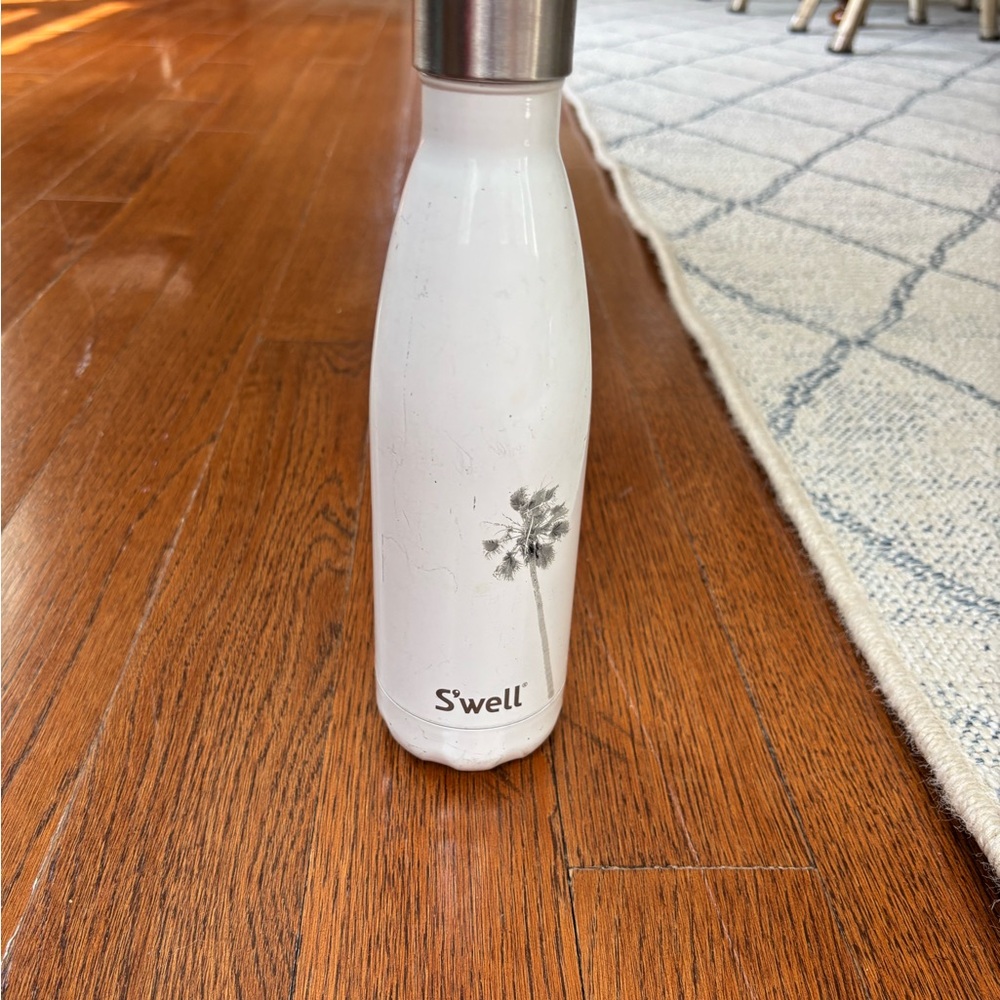 S'well Palm Design White Water Bottle